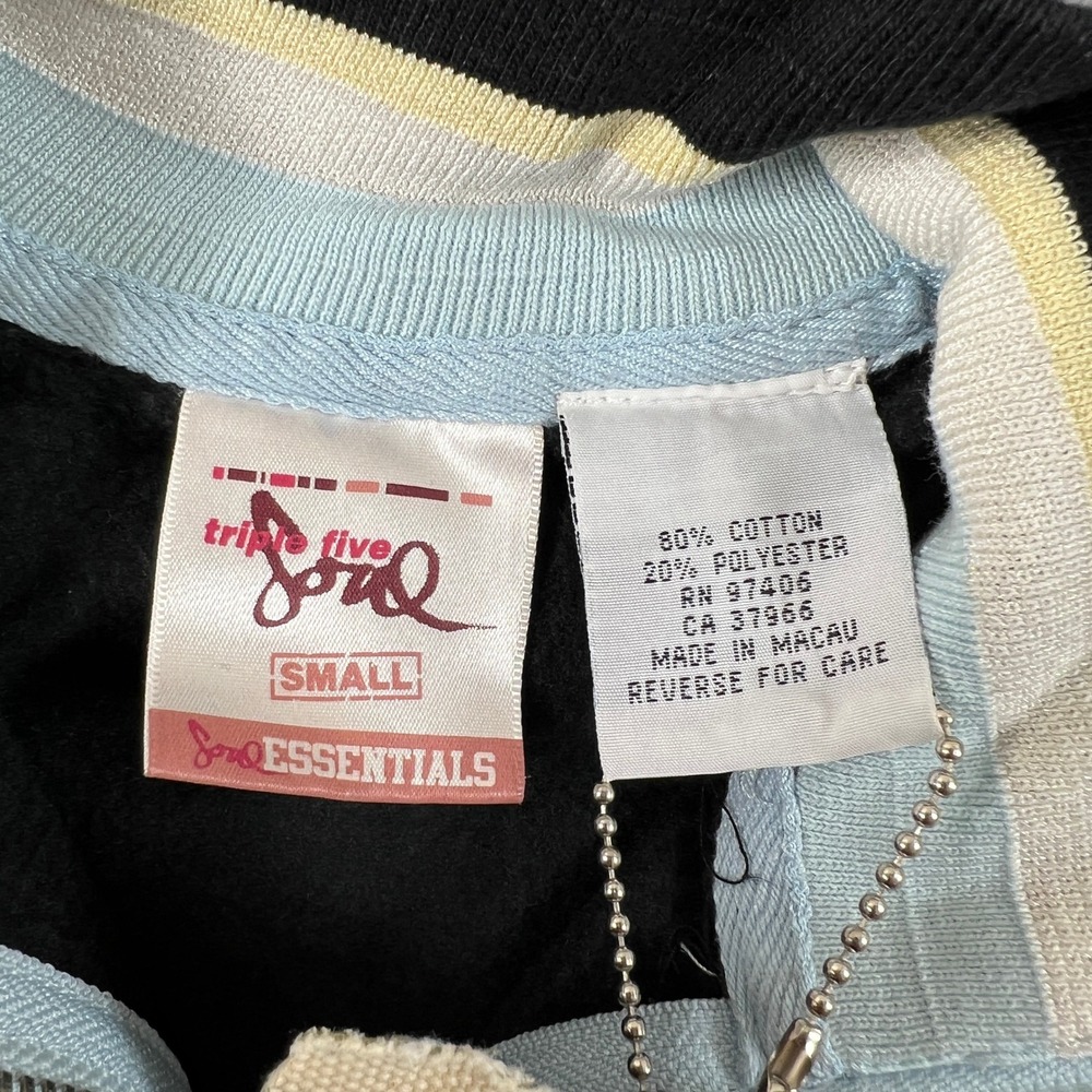 Triple Five Soul Jacket Women's Small Black Zip Mock Neck Streetwear VTG NWT - Picture 4 of 9